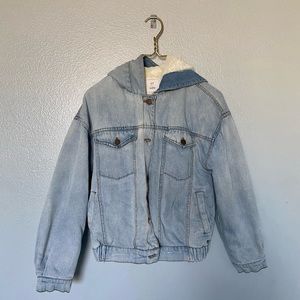 JEAN JACKET FUR INSIDE